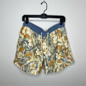 American Eagle Men’s Lined Swim Suit Trunks Floral Size Medium